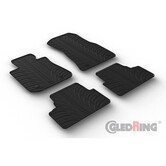 Gledring Rubbermatten passend voor BMW i4 (G26) 2021- (T profiel 4-delig + montageclips)
