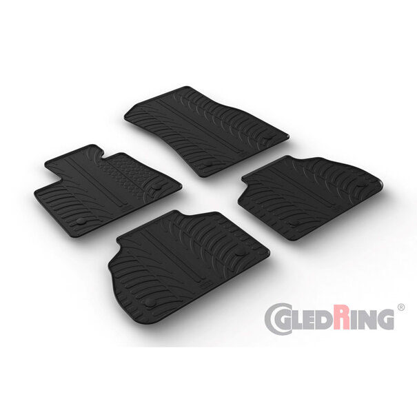 Gledring Gledring Rubbermatten passend voor BMW X7 (G07) 2019- (T profiel 4-delig + montageclips)
