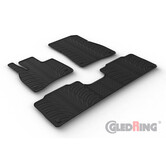 Gledring Rubbermatten Mercedes EQS (V297) Sedan 2021- (T profiel 5-delig + montageclips)