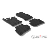 Gledring Rubbermatten passend voor Range Rover Velar 12/2017- (T profiel 4-delig + montageclips)