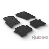 Gledring Rubbermatten passend voor Landrover Discovery 4 2009-2017 (T profiel 4-delig + montageclips)
