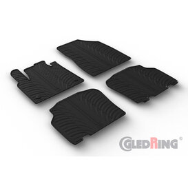 Gledring Rubbermatten Mercedes Citan Tourer (W420) & Renault Kangoo III MPV & Nissan Townstar MPV 2021- (G profiel 4-delig + montageclips)