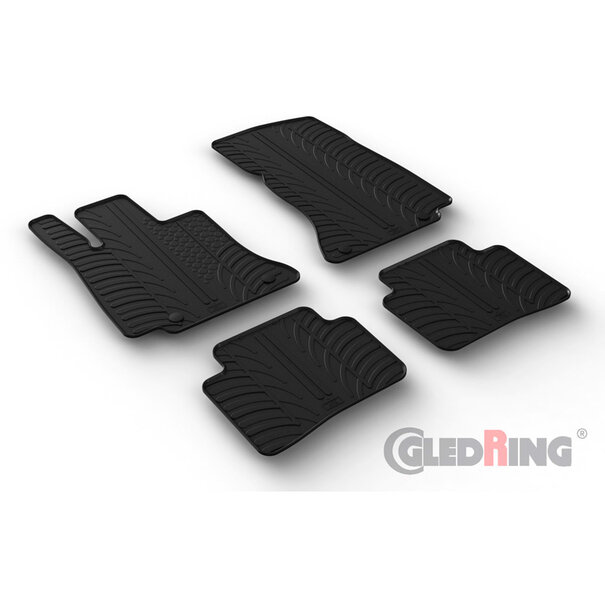 Gledring Gledring Rubbermatten Mercedes C-Klasse W206 2021- (T profiel 4-delig + montageclips)