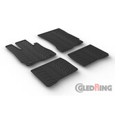 Gledring Rubbermatten Mercedes S-Klasse W221 2005-2013 (T profiel 4-delig + montageclips)