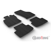 Gledring Rubbermatten Skoda Octavia IV Sedan/Kombi 2020- excl. e-Tec (T profiel 4-delig + montageclips)