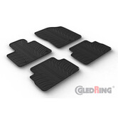 Gledring Rubbermatten Hyundai Santa Fé IV (TM) Hybrid/PHEV 2020-2024 (T profiel 4-delig)