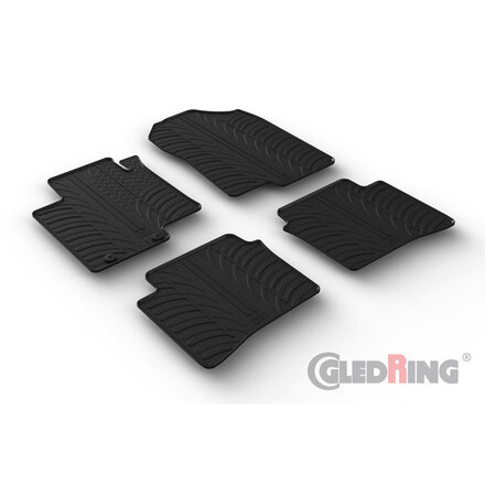 Gledring Rubbermatten passend voor Hyundai i20 III 2020- (T profiel 4-delig + montageclips)
