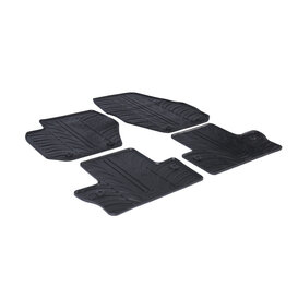 Gledring Rubbermatten Volvo S60/V60 2010-2018 (T profiel 4-delig + montageclips)