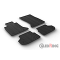 Gledring Rubbermatten passend voor BMW 5 serie F10/F11 2010-2016 (T profiel 4-delig + montageclips)