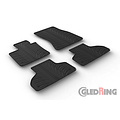 Gledring Rubbermatten passend voor BMW X5 (F15) 2013-2018 (T profiel 4-delig + montageclips)