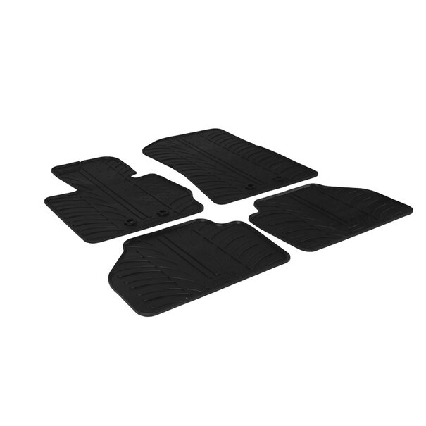 Gledring Rubbermatten passend voor BMW X4 (F26) 2014-2018 (T profiel 4-delig + montageclips)