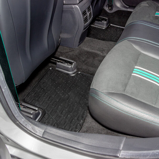 Gledring Rubbermatten passend voor Mercedes B-Klasse W246 2011-2019/A-Klasse W176 2012-2018/CLA/GLA 2014-2020 (G profiel 4-delig + montageclips)