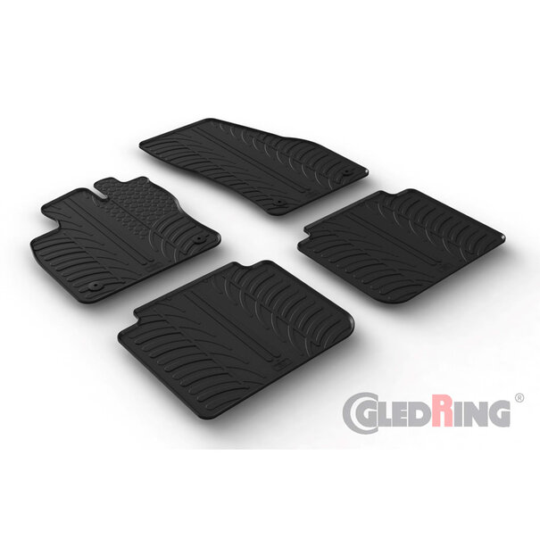 Gledring Gledring Rubbermatten passend voor Seat Tarraco 2019- (T profiel 4-delig + montageclips)