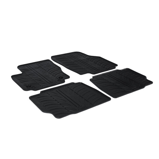 Gledring Rubbermatten passend voor Ford Mondeo 5 deurs 2011-2014 (T profiel 4-delig + montageclips)