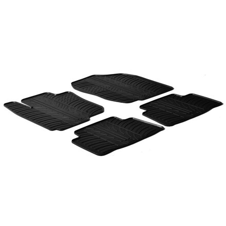 Rubbermatten passend voor Toyota Rav4 (T profiel 4-delig + montageclips) 2005-2013