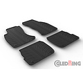 Gledring Rubbermatten passend voor Audi A6 1997-2004 (T profiel 4-delig + montageclips)