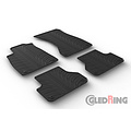 Gledring Rubbermatten passend voor Audi A4 2015-2021 & FL 2021- (T profiel 4-delig + montageclips)