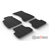 Rubbermatten passend voor Audi A4 2015-2021 & FL 2021- (T profiel 4-delig + montageclips)