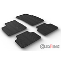Gledring Rubbermatten passend voor Audi Q7 6/2015- & Q8 5/2018- (T profiel 4-delig + montageclips)