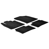 Rubbermatten passend voor Kia Picanto 2011-2017 (T profiel 4-delig + montageclips)