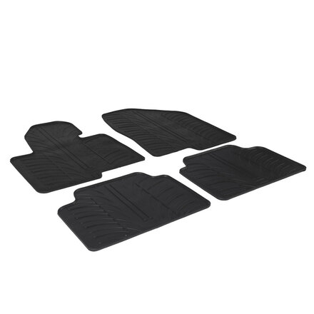 Gledring Rubbermatten passend voor Hyundai Santa Fe III 2012-2018 (T Profil 4- delig + montageclips)