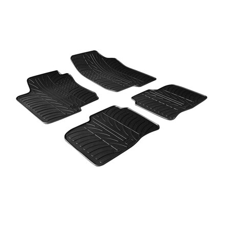 Rubbermatten passend voor Hyundai i30 / Kia Cee'd 2007- 2011 (T profiel 4-delig)