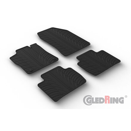 Gledring Rubbermatten passend voor Peugeot 408 X 2022- (T profiel 4-delig)