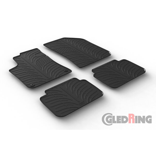 Gledring Rubbermatten passend voor Peugeot 308 SW 2013-2021 (T profiel 4-delig + montageclips)