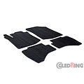 Gledring Gledring Rubbermatten Peugeot 108 & Citroën C1 2014- (T profiel 4-delig + montageclips)