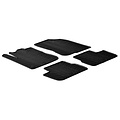 Gledring Gledring Rubbermatten passend voor Peugeot 208 2012-2019 (T profiel 4-delig + montageclips)