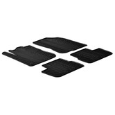 Gledring Rubbermatten Peugeot 208 2012-2019 (T profiel 4-delig + montageclips)