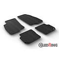 Gledring Rubbermatten passend voor Fiat Punto 2014- (T profiel 4-delig + montageclips)