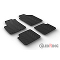 Gledring Rubbermatten passend voor Fiat 500 2013-2019 & 2019- (T profiel 4-delig)