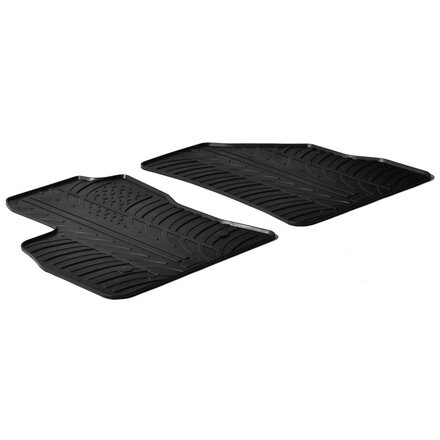 Gledring Rubbermatten passend voor Fiat Doblo Cargo 3-deurs 2010-2023 & Opel Combo Cargo 3-deurs 2011-2018 (T profiel 2-delig + montageclips)