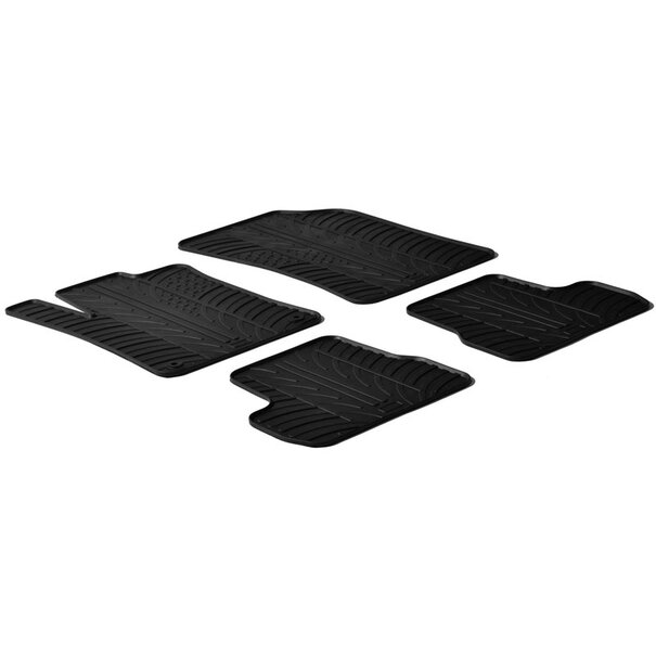 Gledring Gledring Rubbermatten Citroen C3 2010-10/2016 (T profiel 4-delig + montageclips)