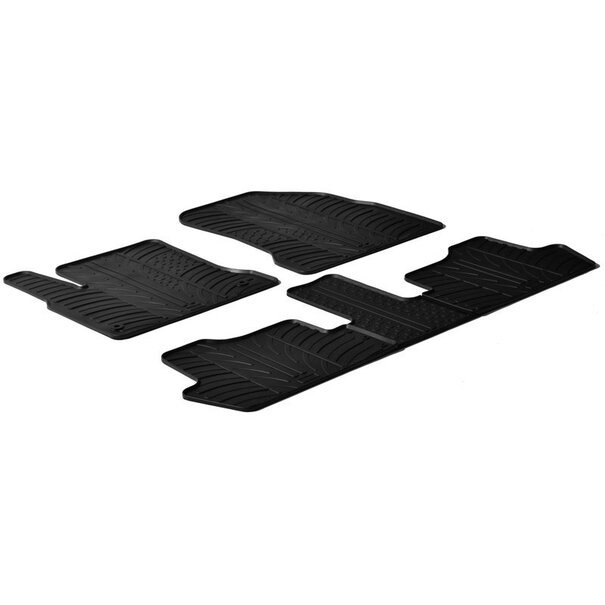 Gledring Rubbermatten passend voor Citroen C4 Picasso 2006-2013 (T profiel 5-delig + montageclips)