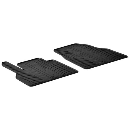 Gledring Rubbermatten passend voor Renault Kangoo 2008-2021 & Mercedes Citan 2012-2021 & Nissan NV250 2019- (TK profiel 2-delig)