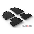 Gledring Gledring Rubbermatten Renault Clio V HB 9/2019- & Mitsubishi Colt VII 2023- (T profiel 4-delig + montageclips)