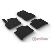 Gledring Rubbermatten Renault Zoe I 2012-2019 & II 2019- (T profiel 4-delig + montageclips)