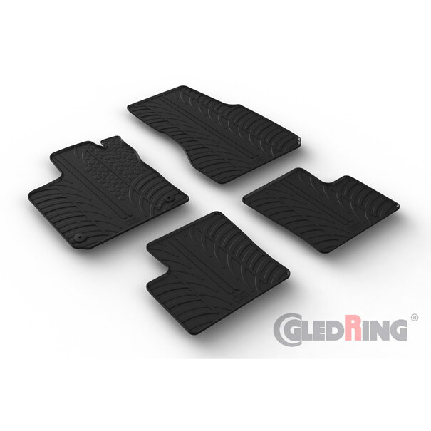 Gledring Gledring Rubbermatten Renault Twingo E-Tech 2020- (T profiel 4-delig + montageclips)