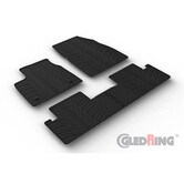 Gledring Rubbermatten Renault Megane E-Tech 2022- (T profiel 4-delig + montageclips)