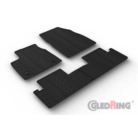 Gledring Rubbermatten Renault Megane E-Tech 2022- (T profiel 4-delig + montageclips)