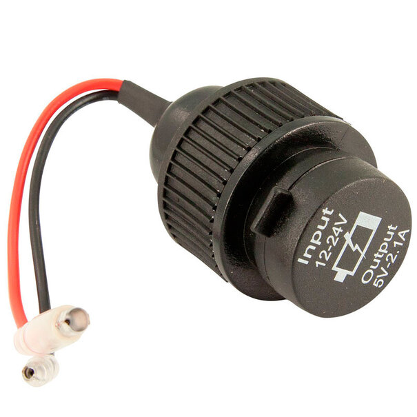 AutoStyle USB adapter - 2 poorten 5V-2.1A - inbouw - zwart