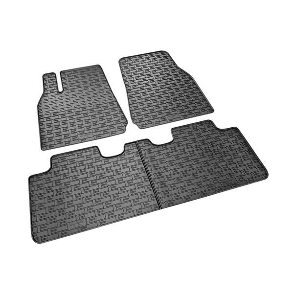 AutoStyle Rubber matten passend voor Tesla Model Y 2020- (3-delig + montagesysteem)