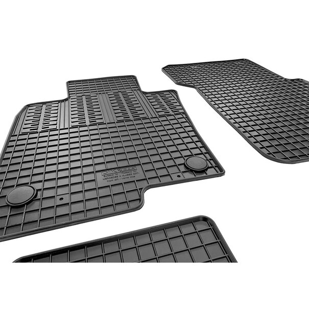 CIKCAR Rubber matten - Mercedes X-Klasse - W470 2017-2020 - 4-delig + montagesysteem