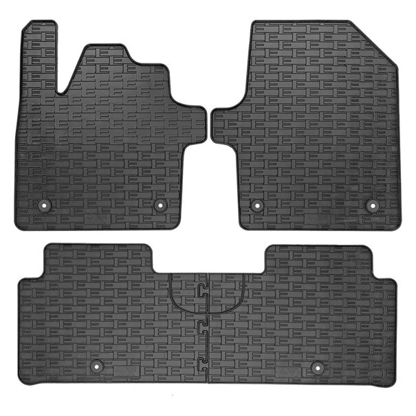 AutoStyle Rubber matten passend voor Kia EV6 2021- (3-delig + montagesysteem)