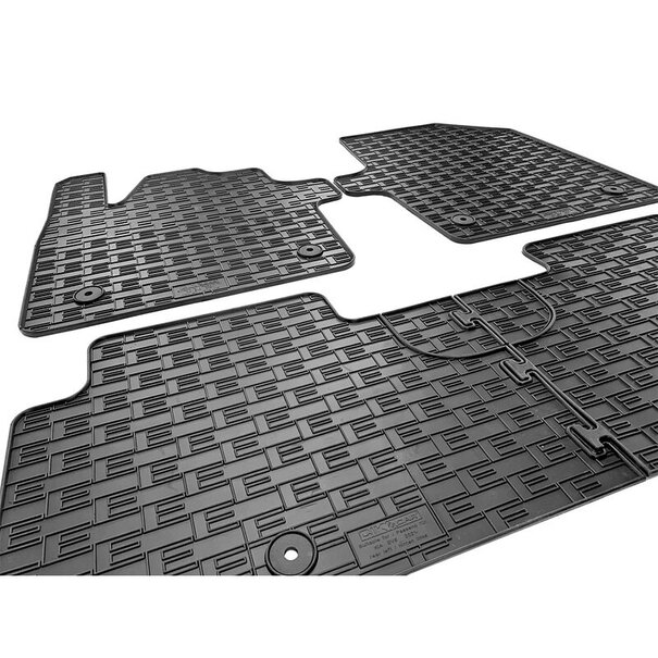 AutoStyle Rubber matten passend voor Kia EV6 2021- (3-delig + montagesysteem)