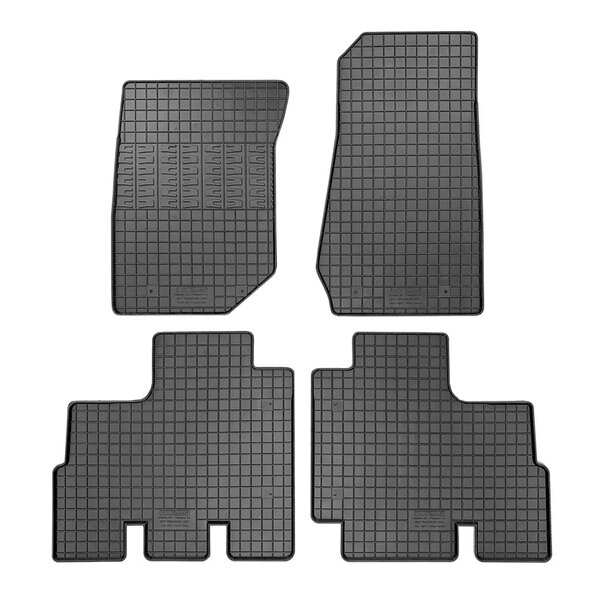 AutoStyle Rubber matten passend voor Jeep Wrangler III (JK) 2007-2018 (4-delig)
