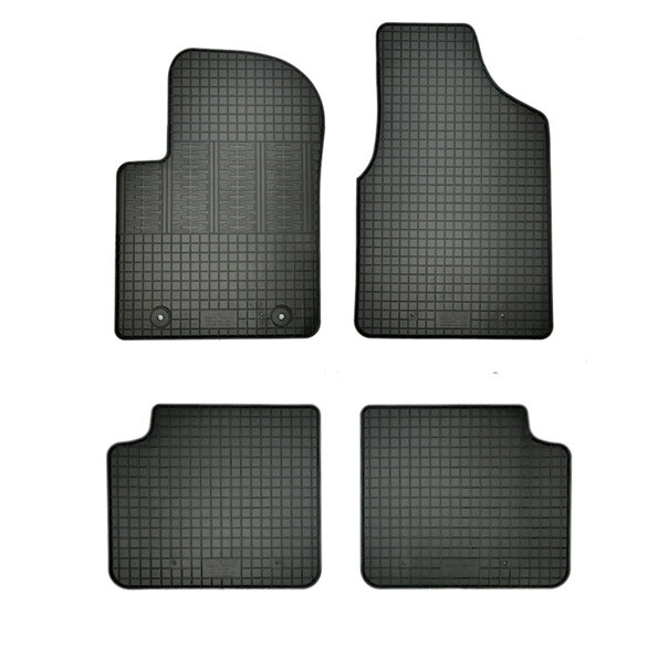 AutoStyle Rubber matten passend voor Ford Ka II 2008-2012 (4-delig + montagesysteem)