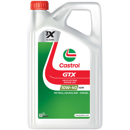 Castrol Motorolie GTX 10W-40 A3/B4 5-liter